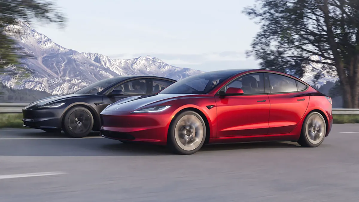 Tesla Model 3 Refresh on the road